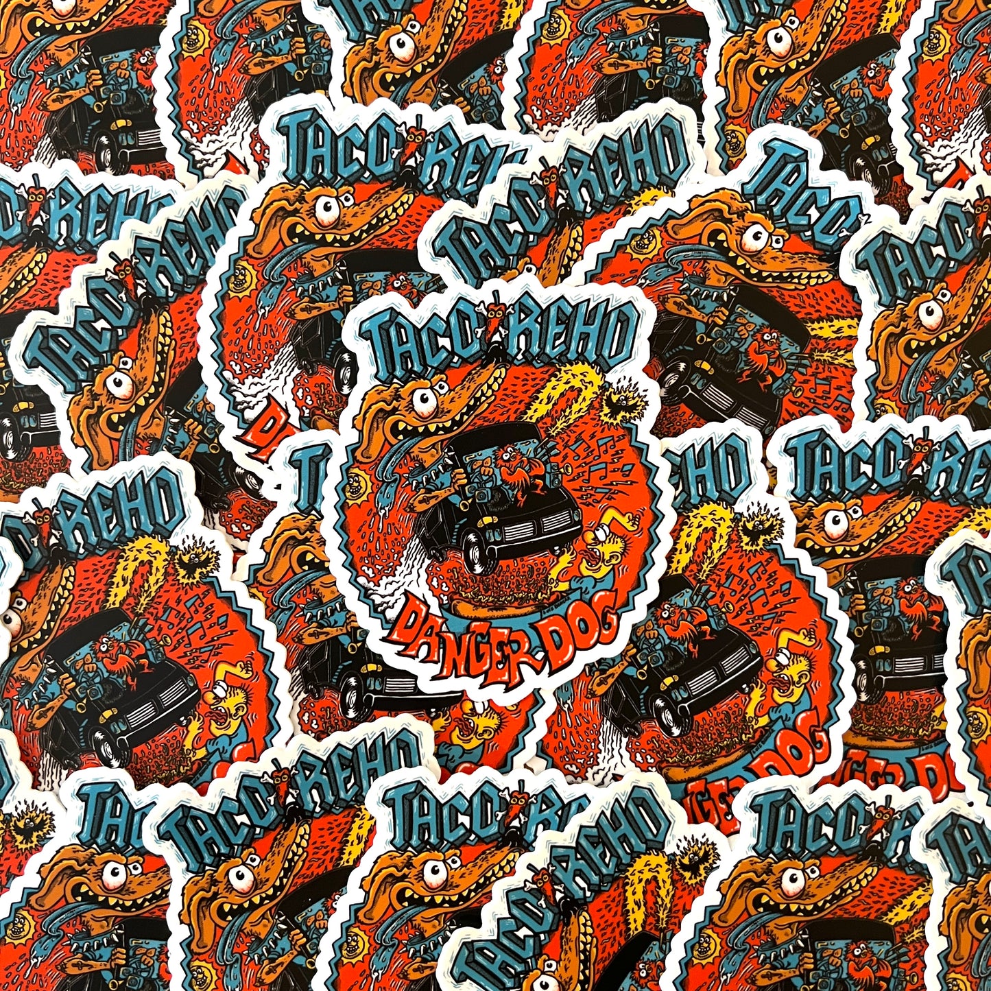 Dog On The Run Sticker