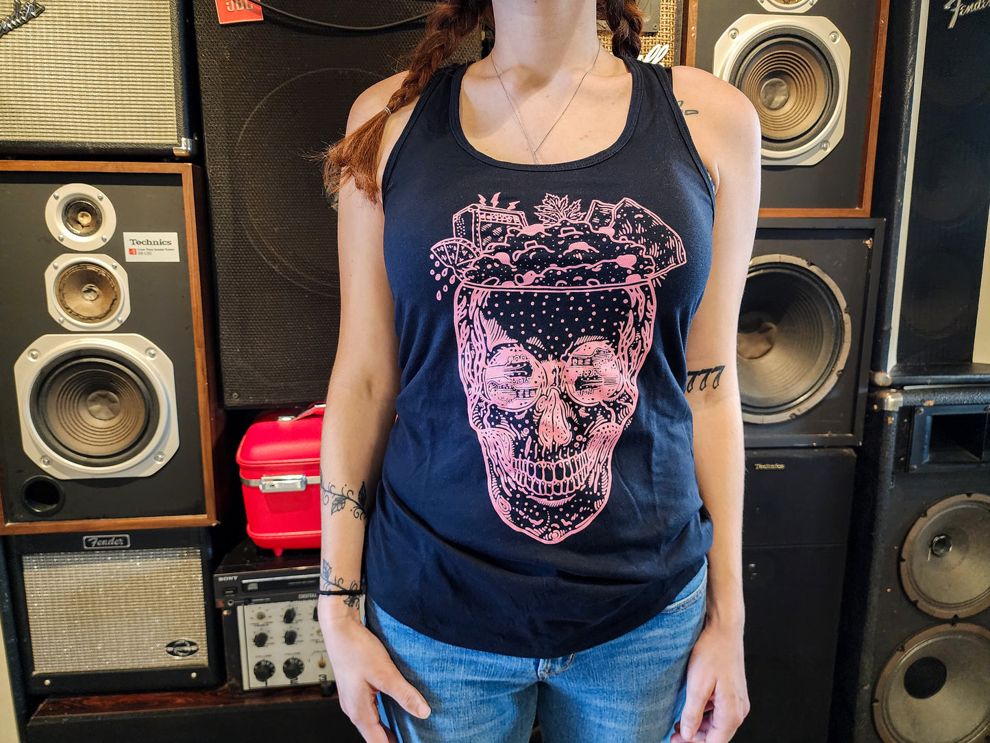 Women's Fresco Skull Tank