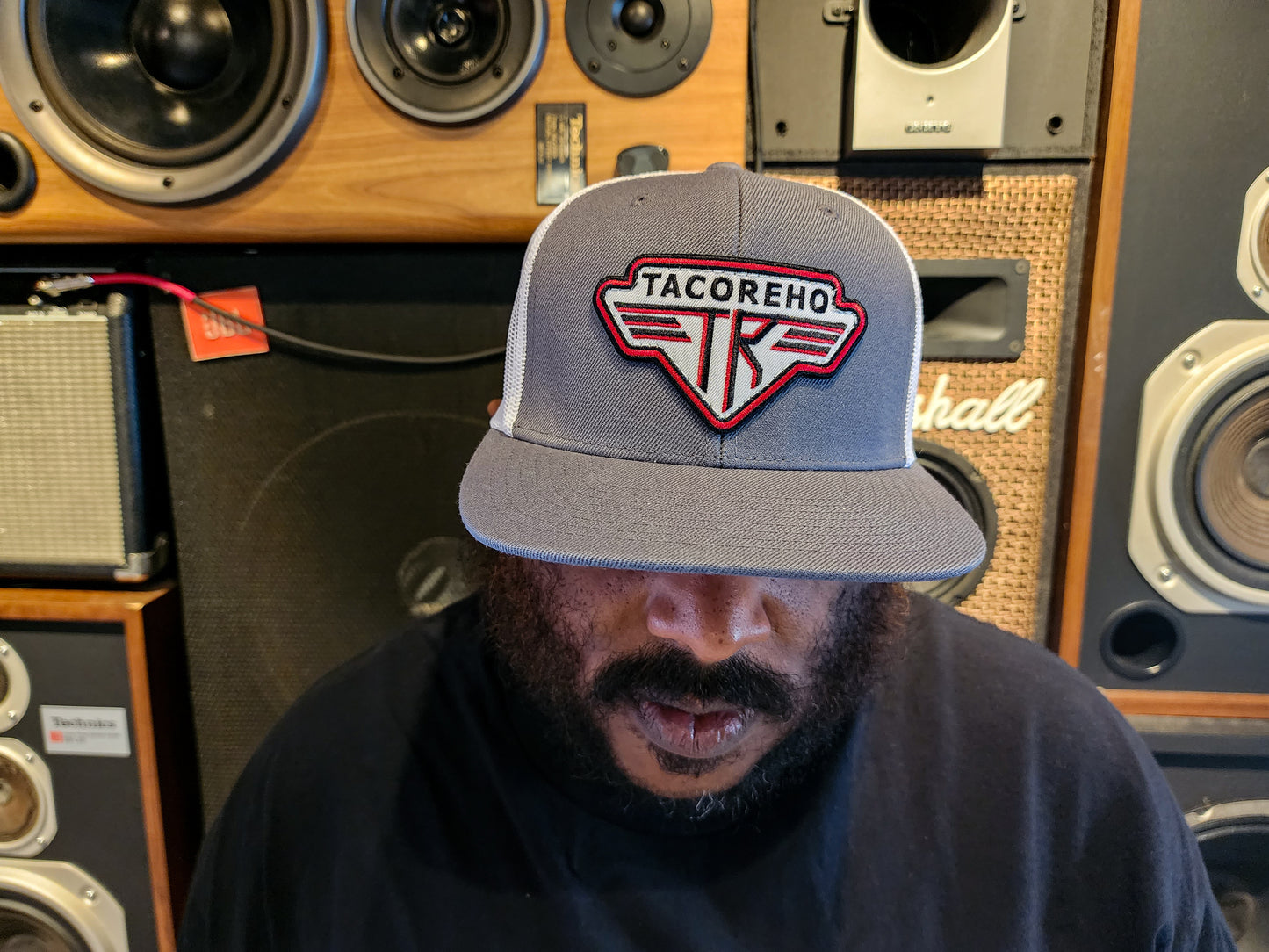 Grey Van Halen Patch Hat